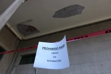 Colapsó el cielorraso de la Normal y clausuraron aulas