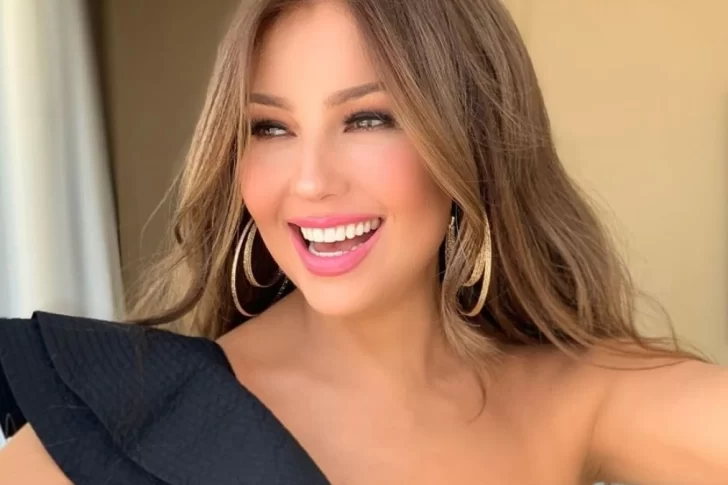 Thalía bailó luciendo un body muy ajustado y mostró el cuerpazo que tiene