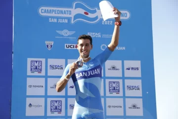 Nicolás Tivani, bañado en bronce en la contrarreloj en el Argentino de Ruta