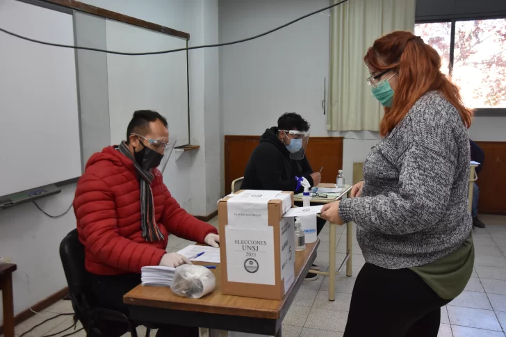 UNSJ: hasta el mediodía votó el 30% del padrón de docentes y no docentes