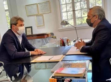 Alberto Fernández se reunió con Uñac en Olivos