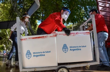 Esta mañana llegaron 16.200 nuevas dosis de vacunas Sinopharm a San Juan