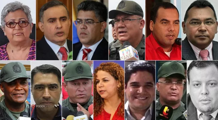 El Tesoro de EEUU congeló fondos a 13 altos funcionarios del régimen chavista