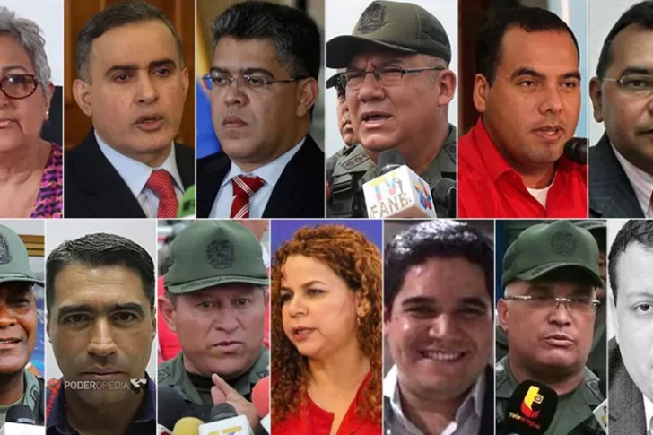 El Tesoro de EEUU congeló fondos a 13 altos funcionarios del régimen chavista