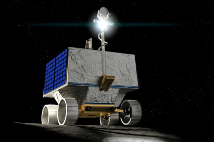 Un robot de la NASA usará faros para buscar agua en cráteres lunares