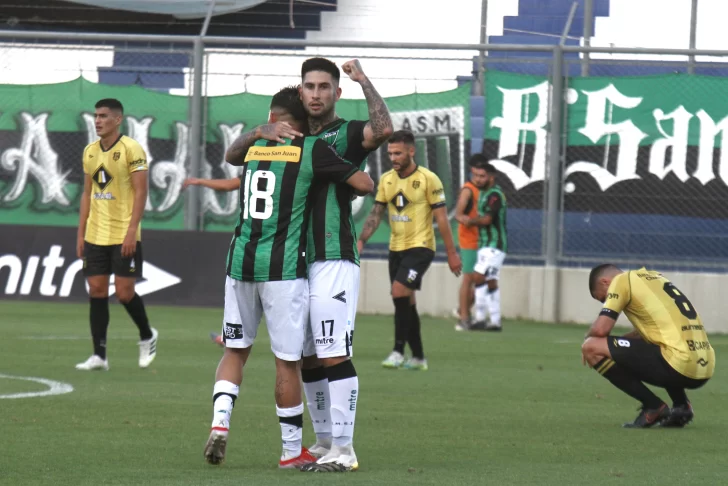 San Martín completó la remontada ante Madryn: Penco marcó el tercero en el final