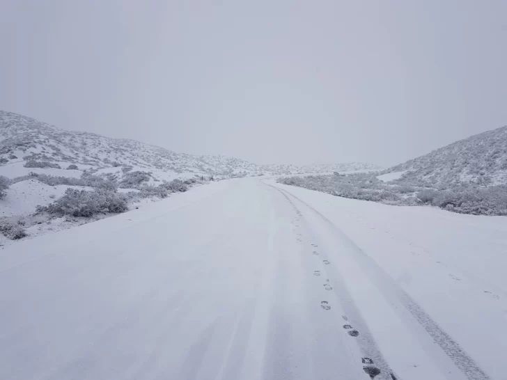 La nieve interrumpió el tránsito en El Colorado y complicó otras rutas