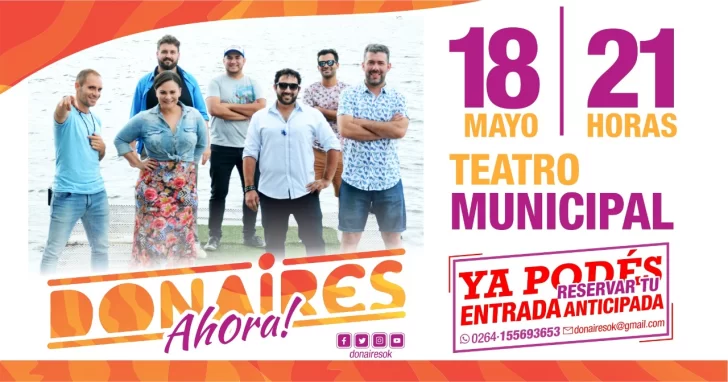 Donaires presenta su nuevo trabajo en el Teatro Municipal