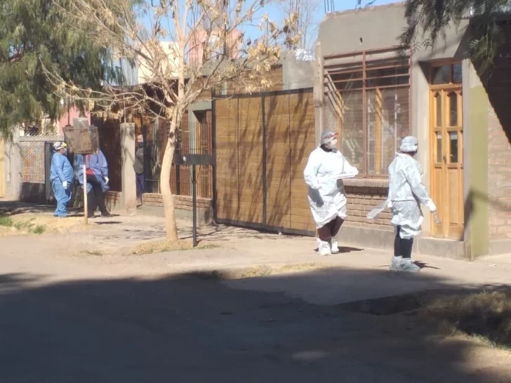 Susto entre vecinos de un barrio de Barreal por un simulacro de bloqueo por coronavirus