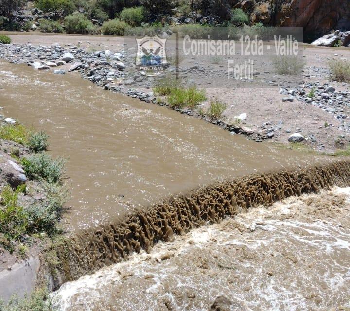 Valle Fértil, en alerta por la crecida del Río San Agustín