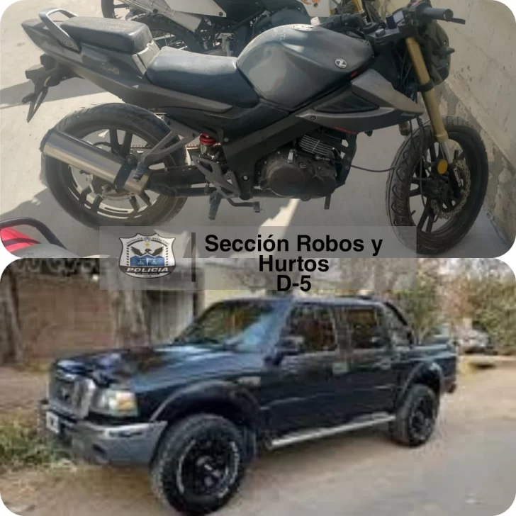 Hallan en Chimbas una Ford Ranger robada hace menos de dos meses en Mendoza