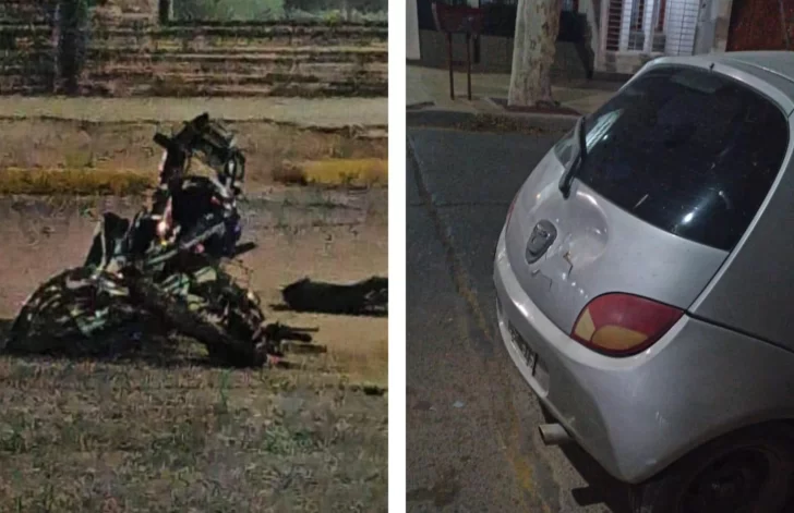 Otra tragedia en el centro: motociclista chocó a un auto desde atrás y perdió la vida en el acto