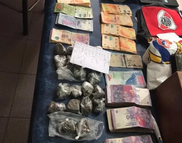 Secuestraron casi 6 kilos de marihuana y más de $150 mil: hay dos detenidos