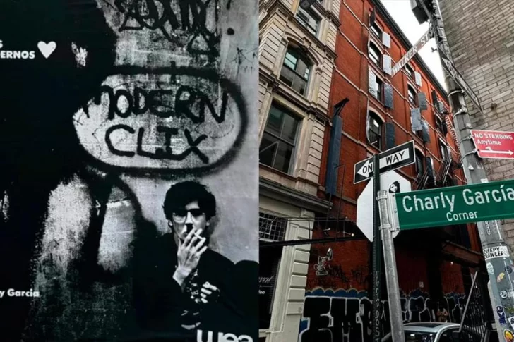 Charly García, agradecido y “honrado” por la esquina de Nueva York que lleva su nombre