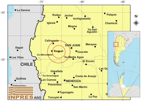 Un sismo de 4,2° alteró la noche sanjuanina