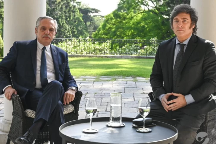 Javier Milei se reunió con Alberto Fernández en la Quinta de Olivos