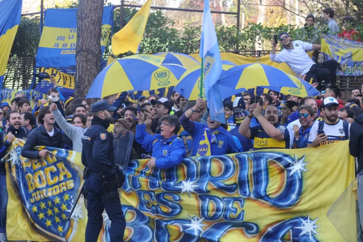 Cariño xeneize en Madrid