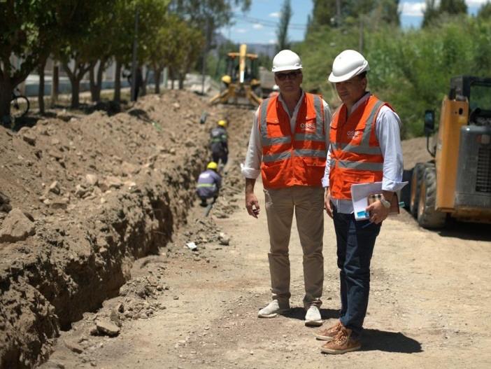 OSSE hizo llegar un acueducto hasta una zona crítica de Jáchal