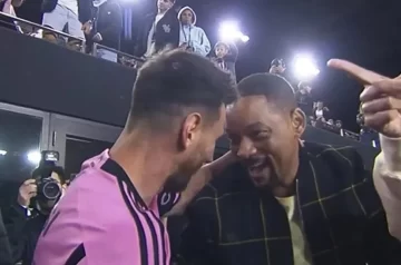 El encuentro entre Will Smith con Lionel Messi que se robó todas las miradas