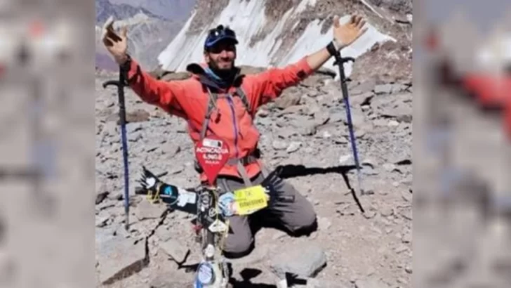 Matías Sergo, el encargado de ascender en tiempo récord el Aconcagua