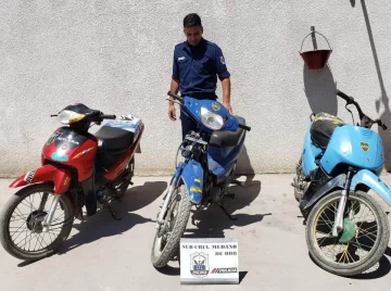 Médano de Oro: recuperaron 3 motos robadas