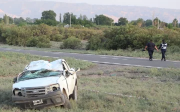 Un productor de Albardón murió al volcar en su camioneta cuando iba a su finca