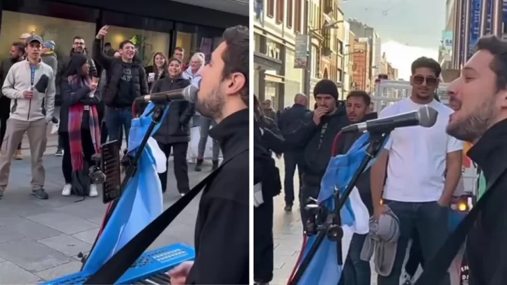 Un argentino cantó un clásico del rock argentino y la reacción de un hombre se hizo viral