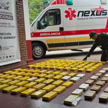 Hallaron 134 kilos de cocaína en una ambulancia que simulaba estar en una emergencia