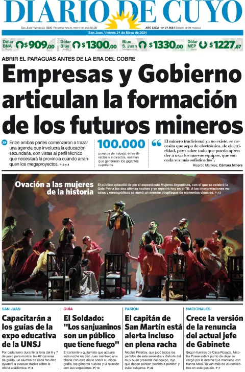 Tapa Edición 24 de Mayo del 2024