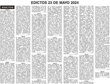 Edictos 23-05-2024 Diario de Cuyo