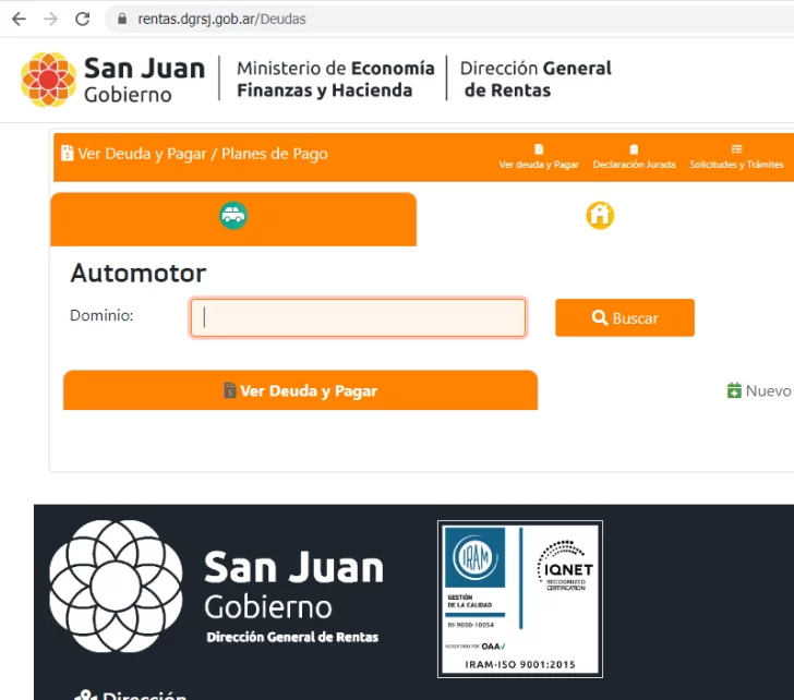 Se prorroga el vencimiento del impuesto automotor en San Juan