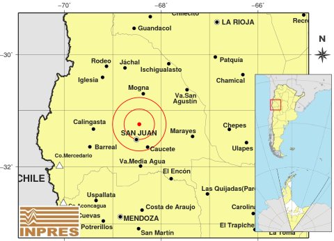 Sismo esta madrugada en el corazón de San Juan