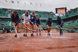 Roland Garros: La lluvia ganó el set