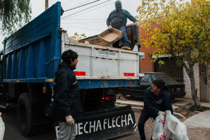 En sólo 3 días, Rawson llevó al PTA 10 camionadas de materiales reciclables