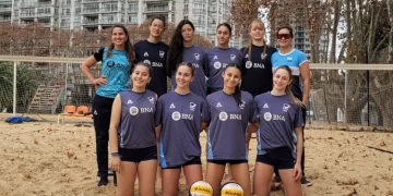 Tres sanjuaninas formaron parte de una concentración de la selección argentina U17 de beach vóley