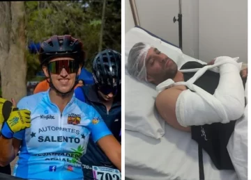 Una ucraniana y un sanjuanino sufrieron serias lesiones tras accidentarse en un circuito de mountain bike