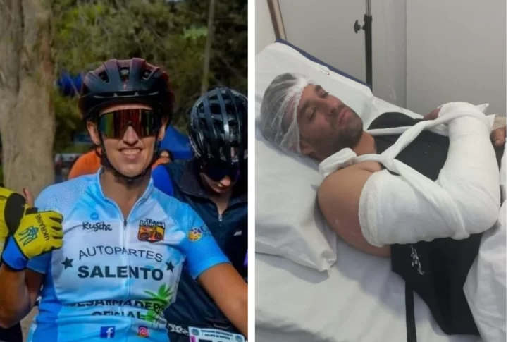 Una ucraniana y un sanjuanino sufrieron serias lesiones tras accidentarse en un circuito de mountain bike