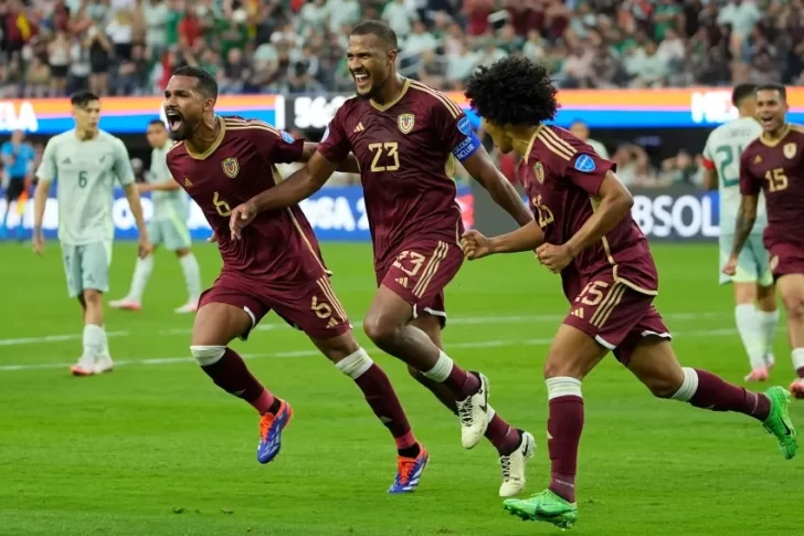 Venezuela venció 1-0 a México y es el segundo clasificado a los cuartos de final