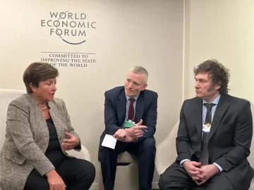 Javier Milei se reúne con Kristalina Georgieva en el G7