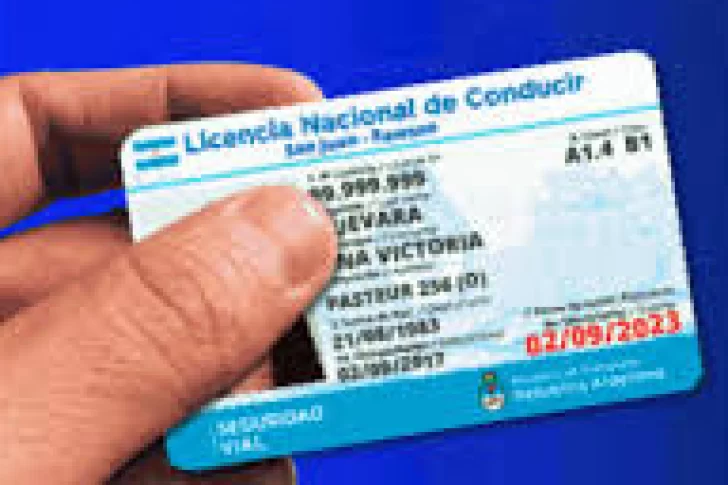 Licencia de conducir, con nuevo control