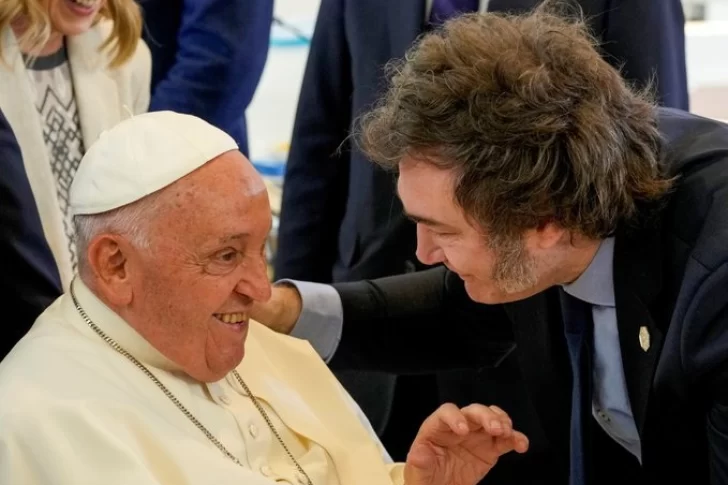 Javier Milei saludó al papa Francisco y a Joe Biden en el inicio de su agenda en el G7