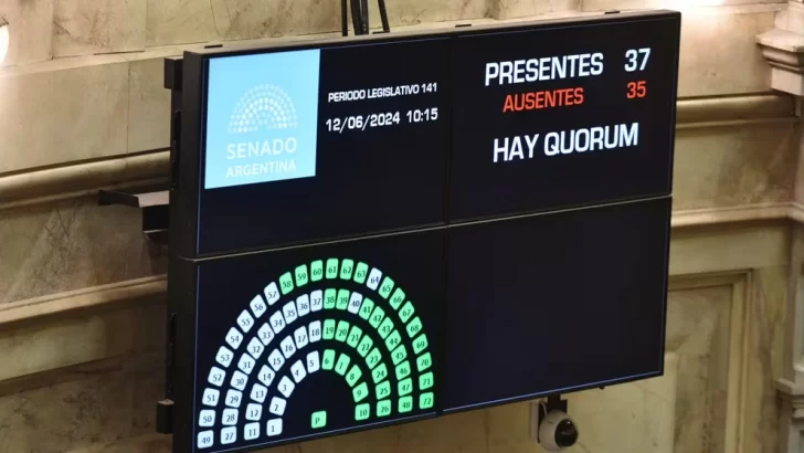 Quiénes son los 37 senadores que dieron quórum para el debate de la Ley Bases