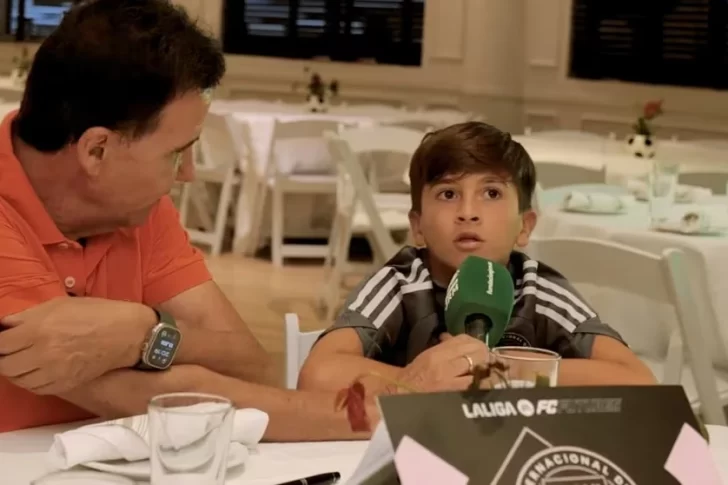La tierna entrevista a Thiago Messi: sueña con jugar en Argentina