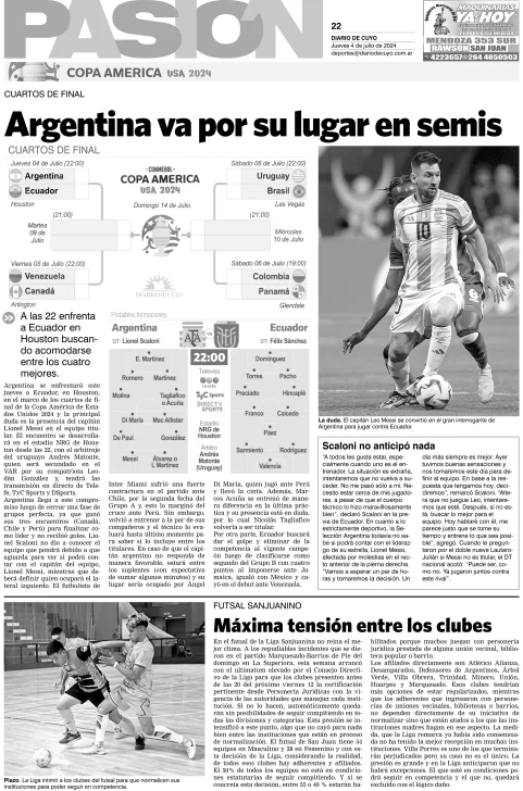 Tapa Pasión 04 de Julio del 2024