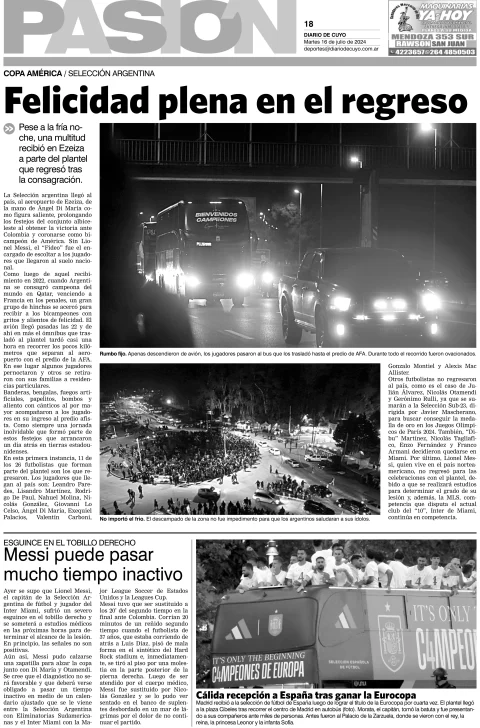 Tapa Pasión 16 de Julio de 2024