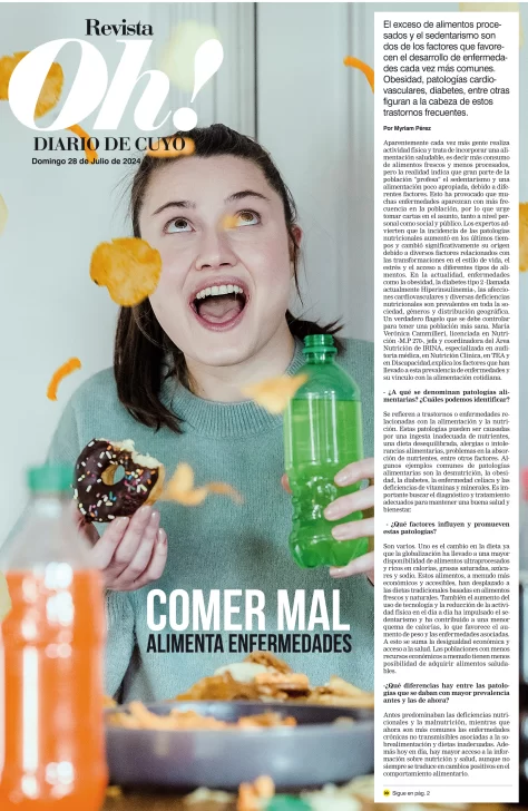 Tapa Revista OH! 28 de Julio de 2024