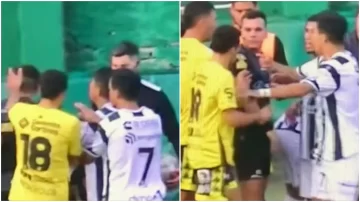 [VIDEO] Un jugador le pegó al árbitro pero no lo echaron