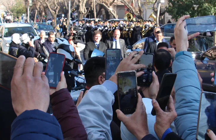 Una jornada con fuerte operativo de seguridad y arengas de aliento