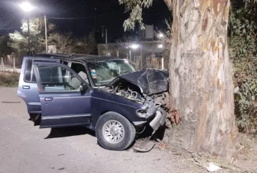 Se estrelló contra un árbol y creen que lo mató el tubo de GNC que se desprendió