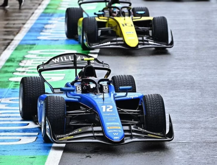 Colapinto terminó quinto en el sprint de Silverstone a pesar de las complicaciones por las lluvias